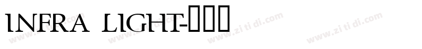 Infra Light字体转换